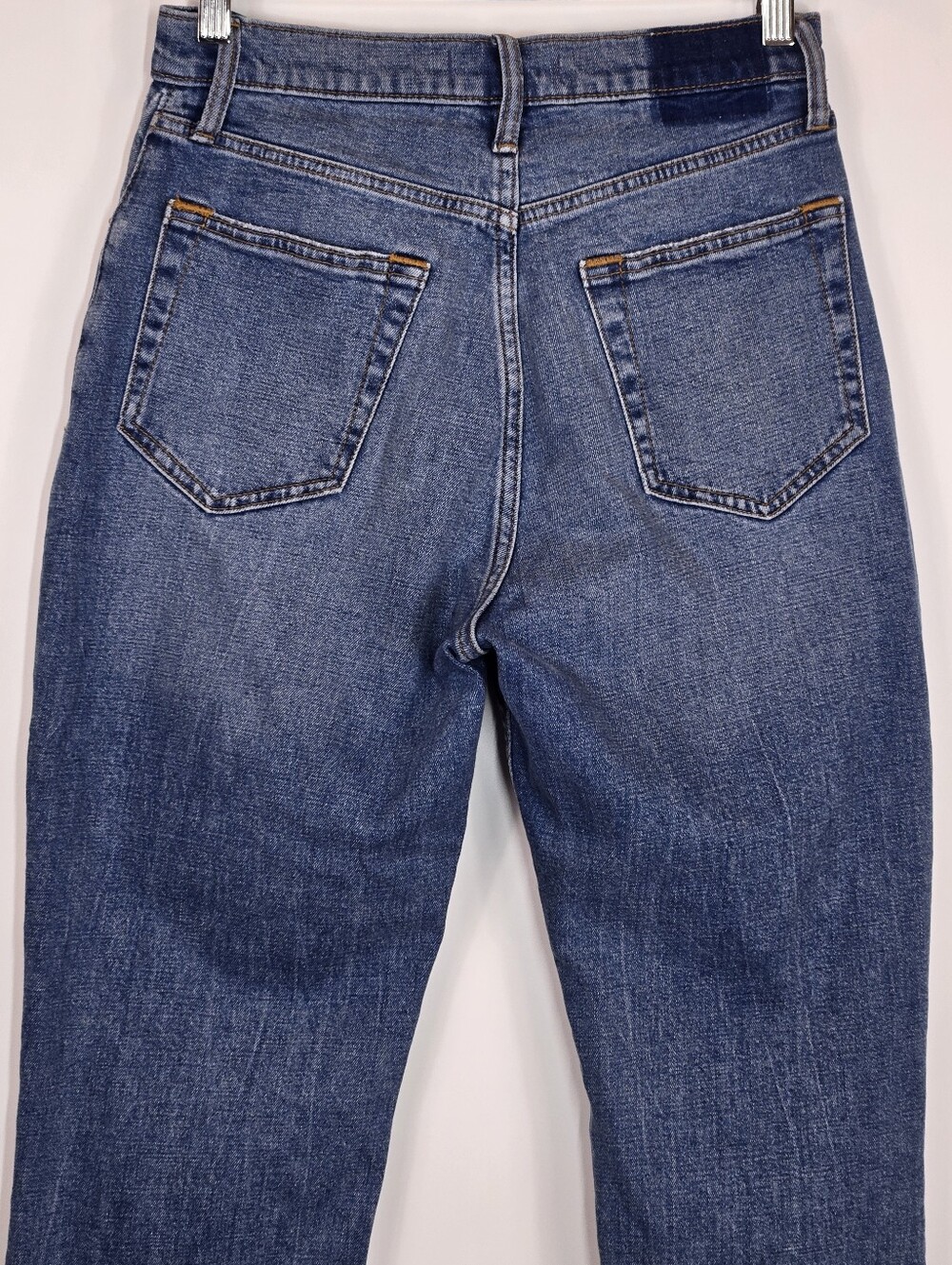 Abercrombie & Fitch Curve Love Short 27 4 Ultra High Rise Ankle Straight Jean - Picture 7 of 10